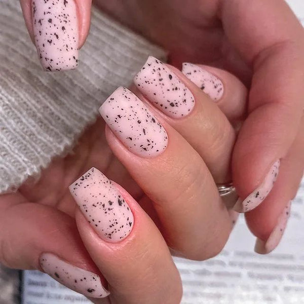 Dotted Square Nails