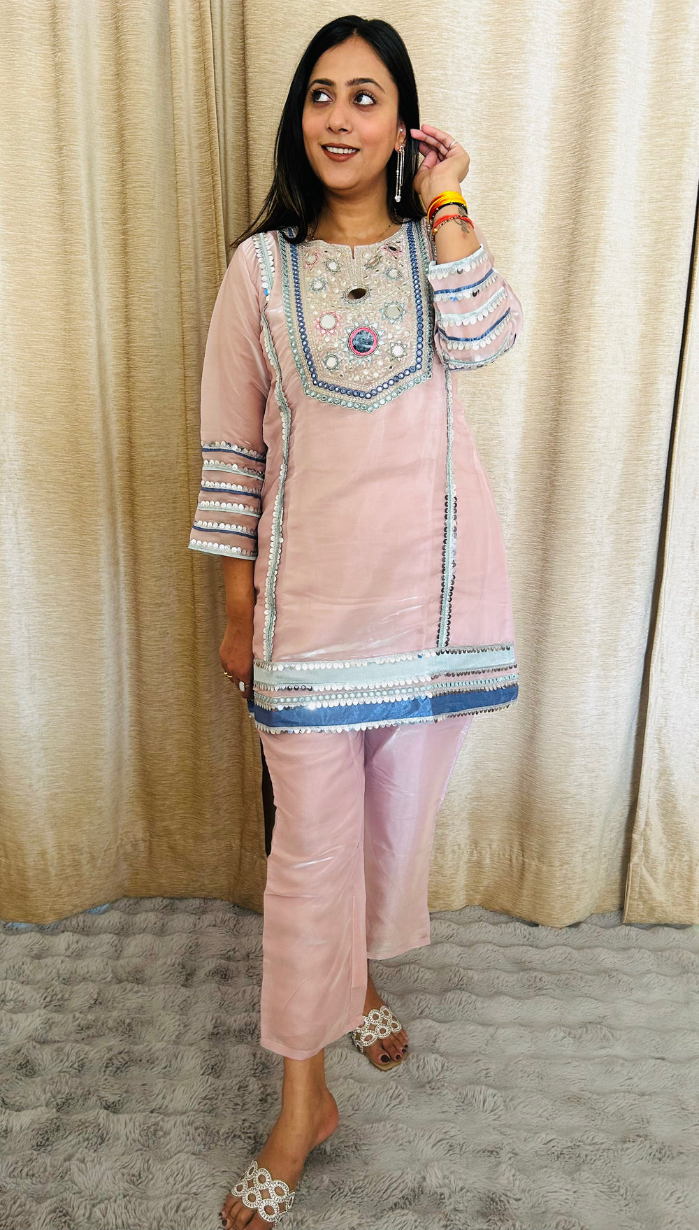 Gulnoor Mirror Co-ord Set