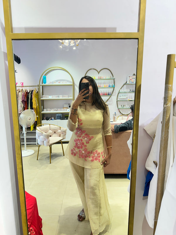 Blossom Glow Sheer Co-ord Set