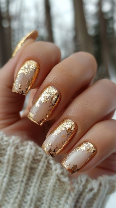 Nude square foilart