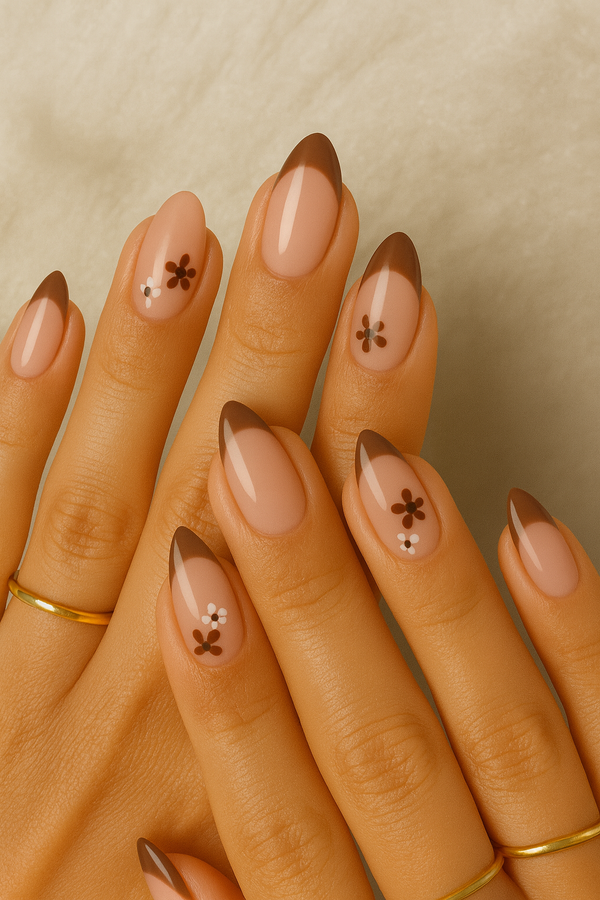 Brown Florals and French